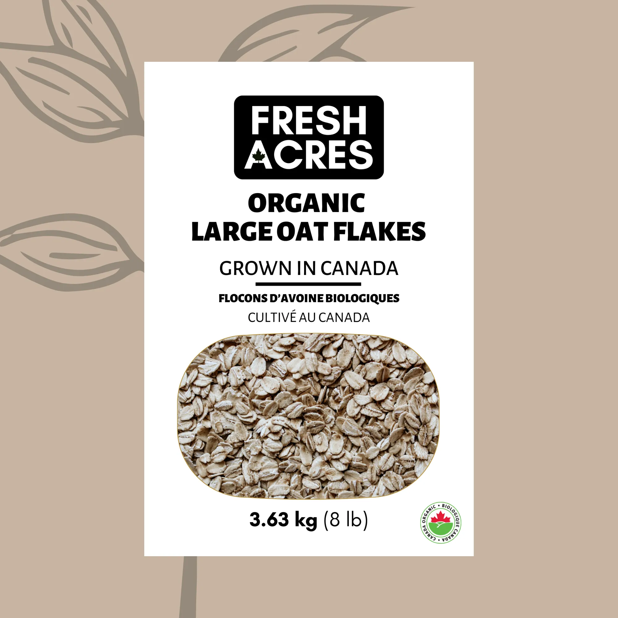 Organic Large Oat Flakes - 3.63kg (8lb)