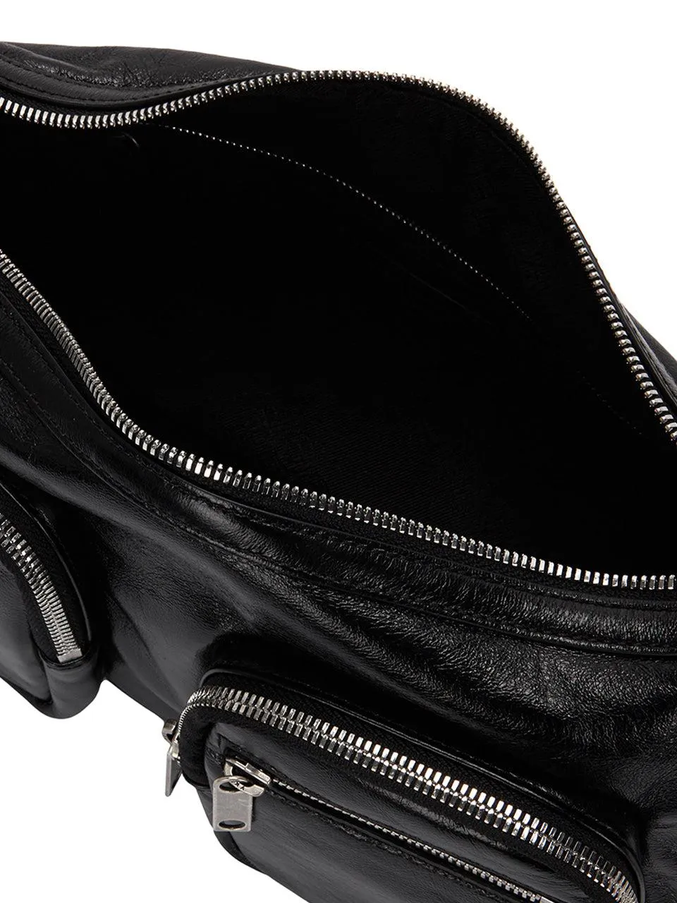 OUTPOCKET HOBO black glossy plain