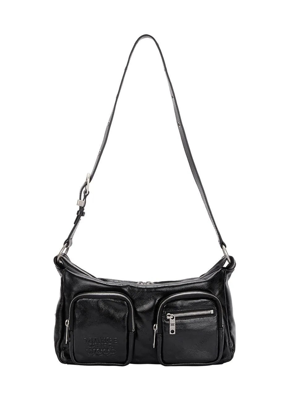 OUTPOCKET HOBO black glossy plain