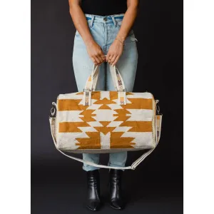 Panache Cream/Camel Aztec Duffle Bag