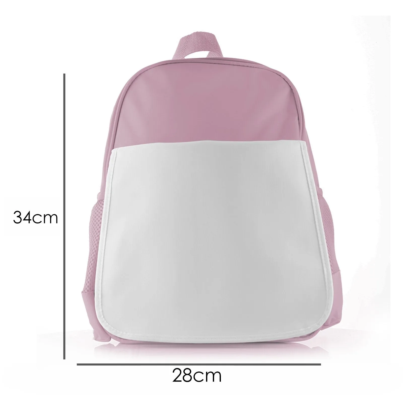Personalised School Bag with Cute Text and White Lamb Flowers