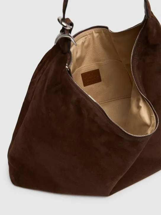 Pillow Hobo Suede Dark Brown