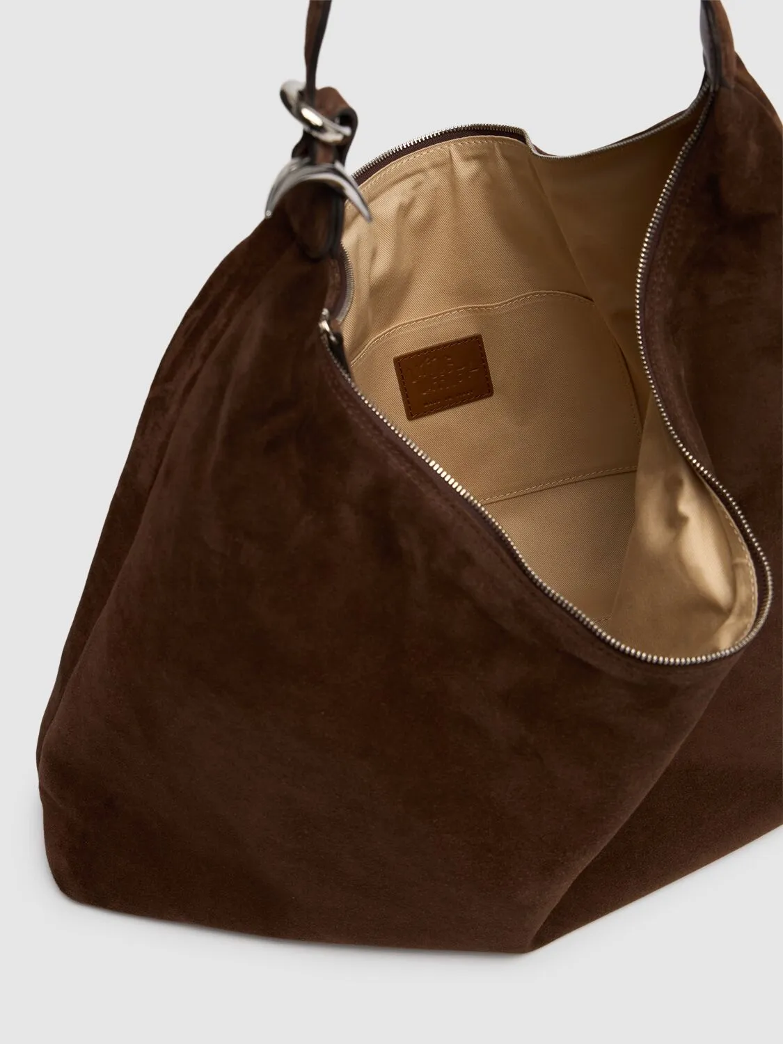 Pillow Hobo Suede Dark Brown