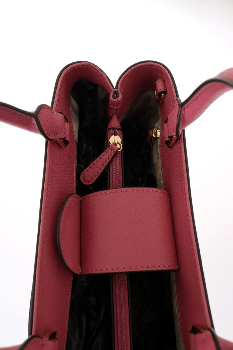 Pink HAILEE Leather Handbag