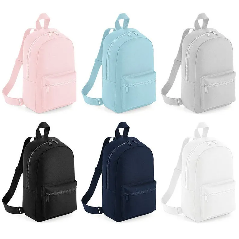 (Pink) Personalised Name & Design Unisex Mini Nursery School Backpack Rucksack Bag