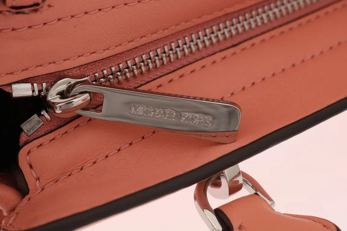 Pink VIVIANNE Leather Messenger Bag