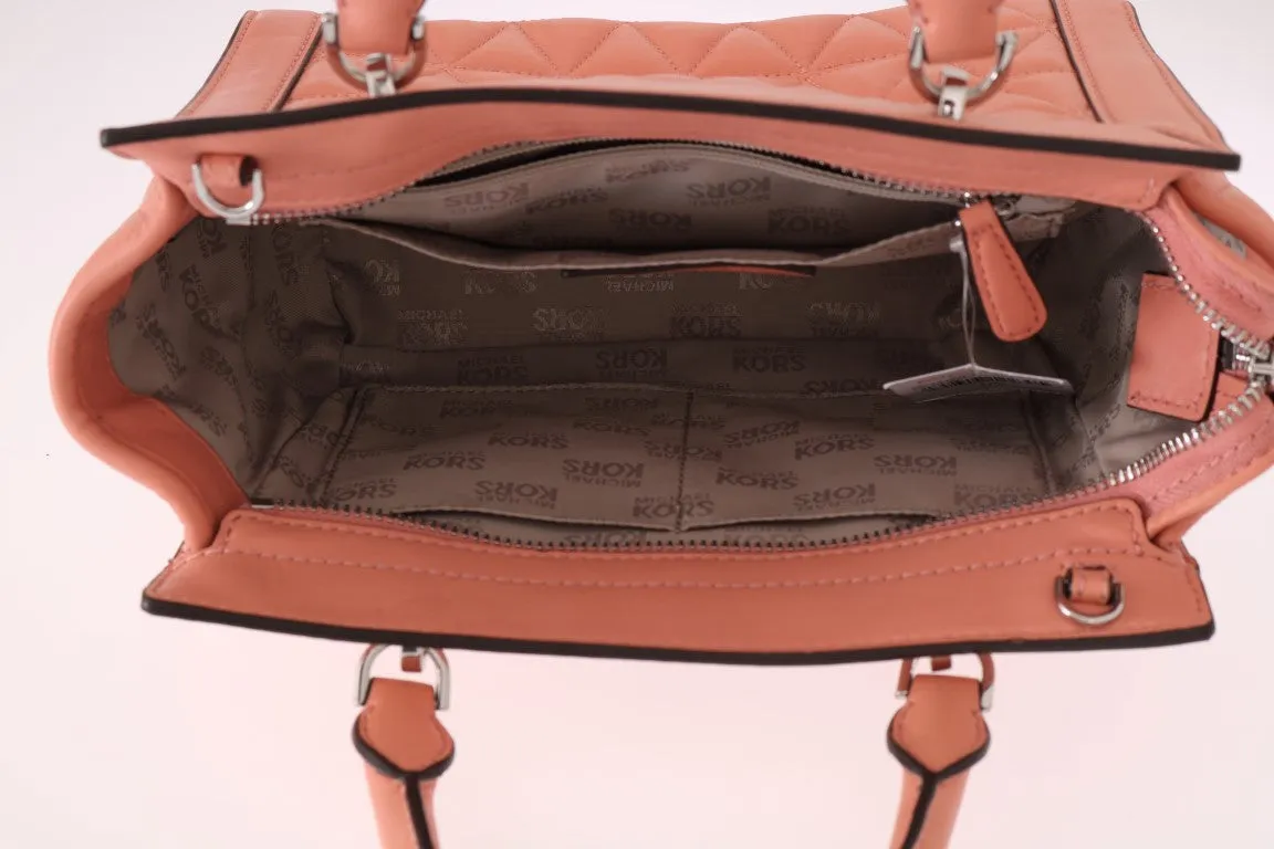 Pink VIVIANNE Leather Messenger Bag