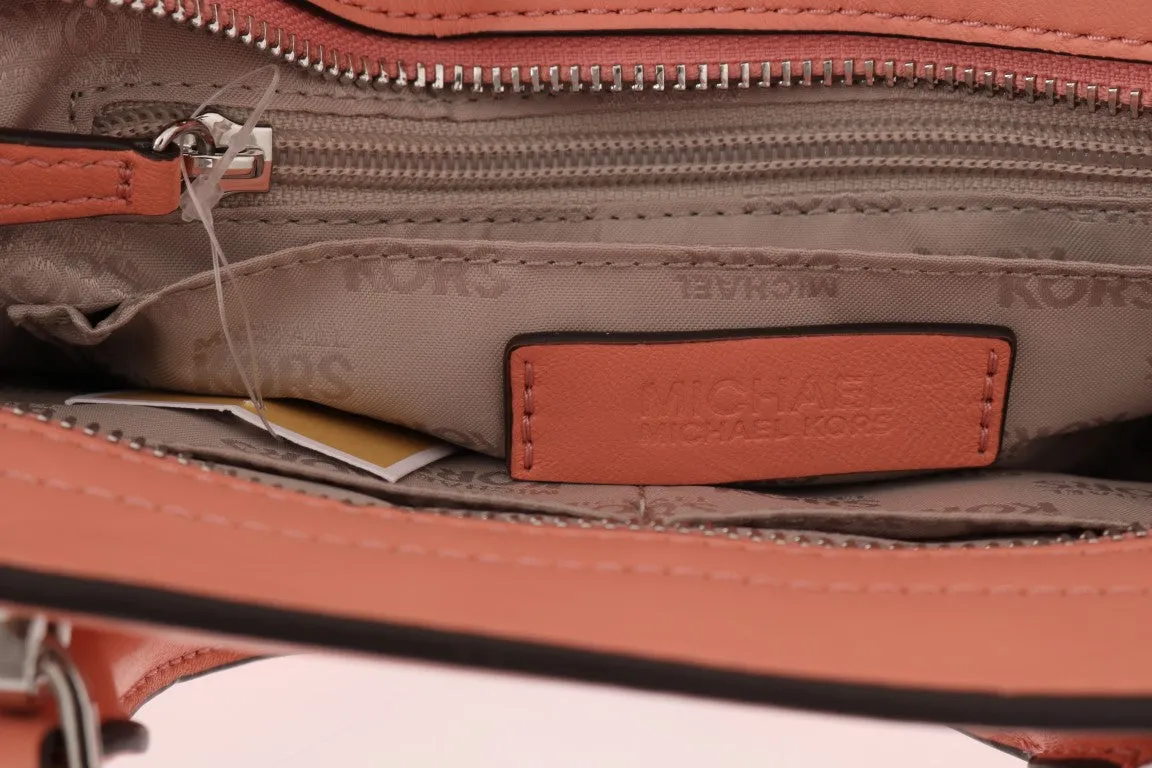 Pink VIVIANNE Leather Messenger Bag