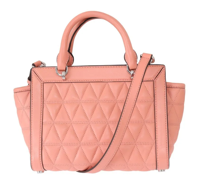 Pink VIVIANNE Leather Messenger Bag