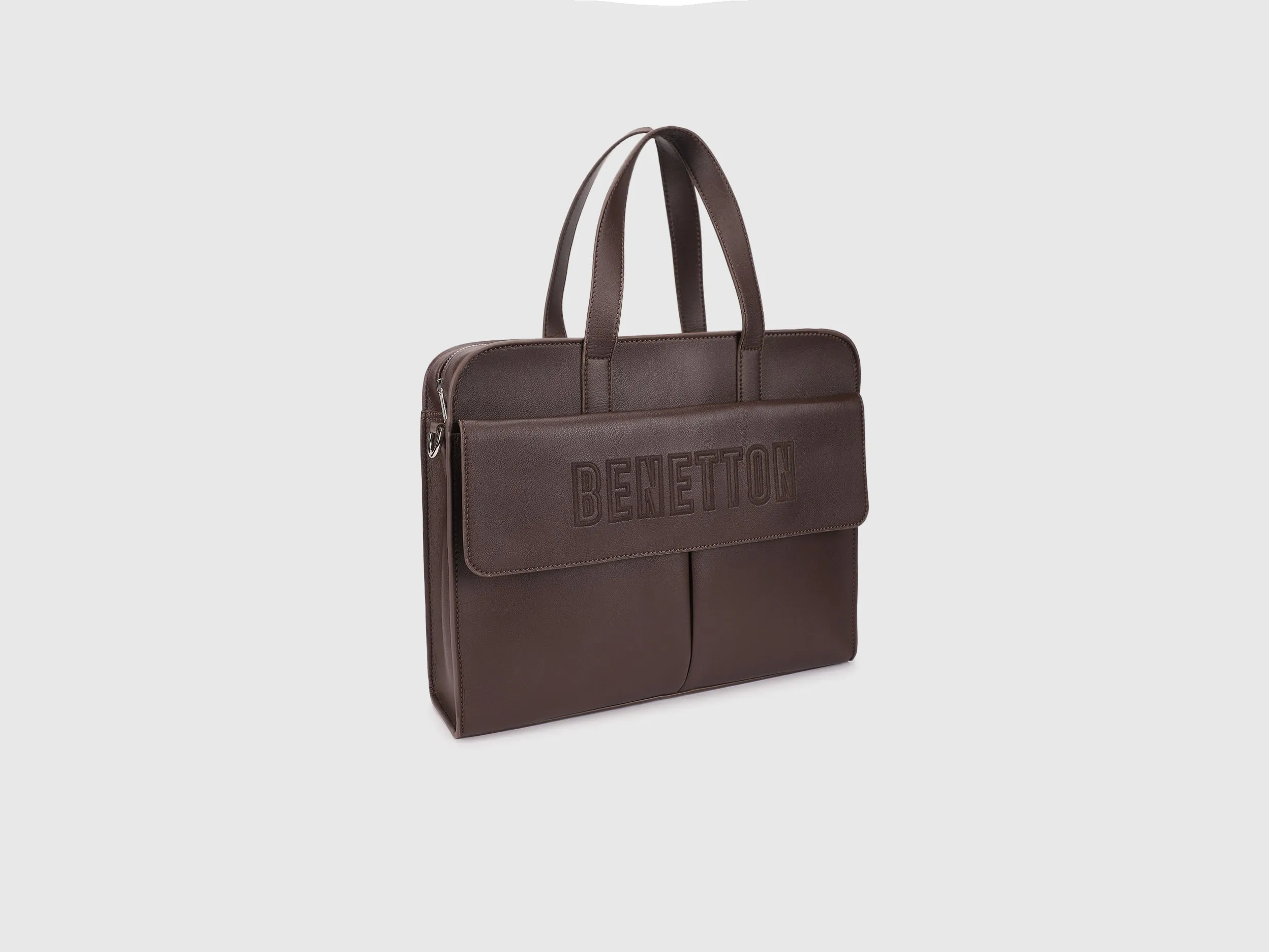 Polyurethane Solid Men Shoulder Bag