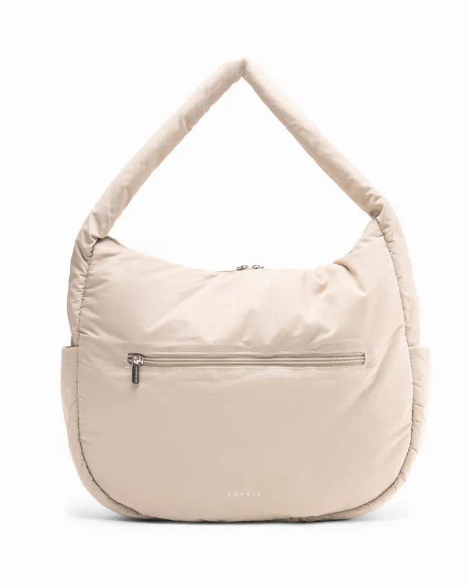 POSH SLOUCHY HOBO IN CRÈME