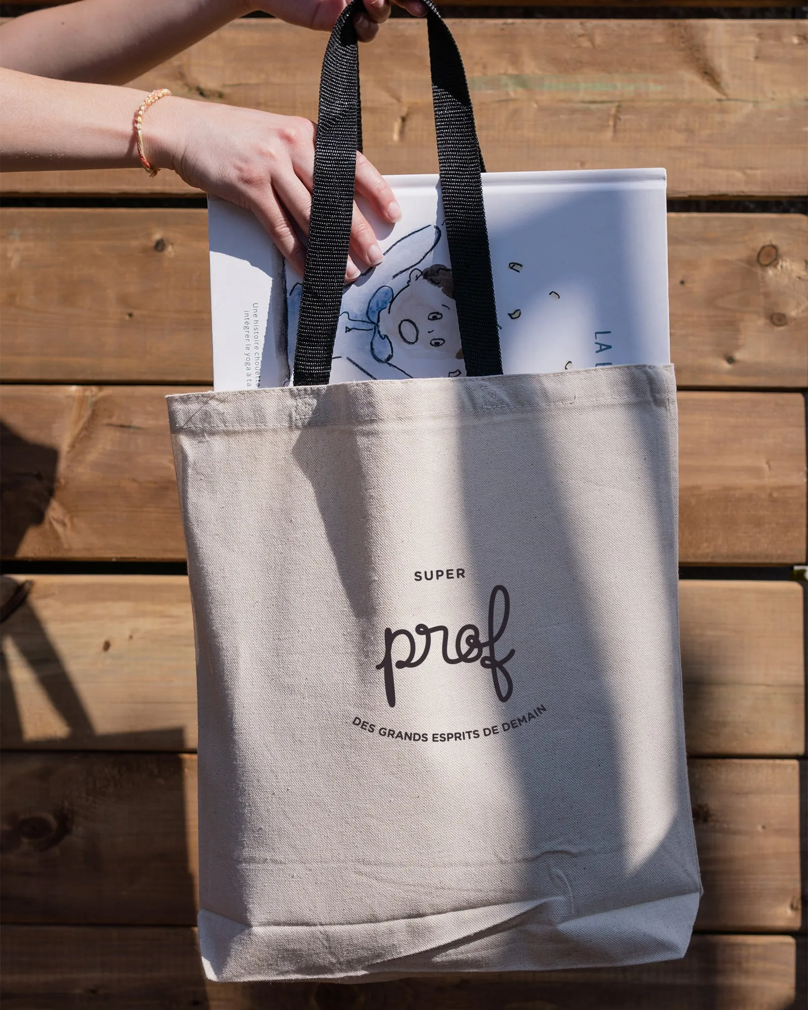 **PRÉ-COMMANDE** Design "super prof/enseignant/éducateur" - Tote bag