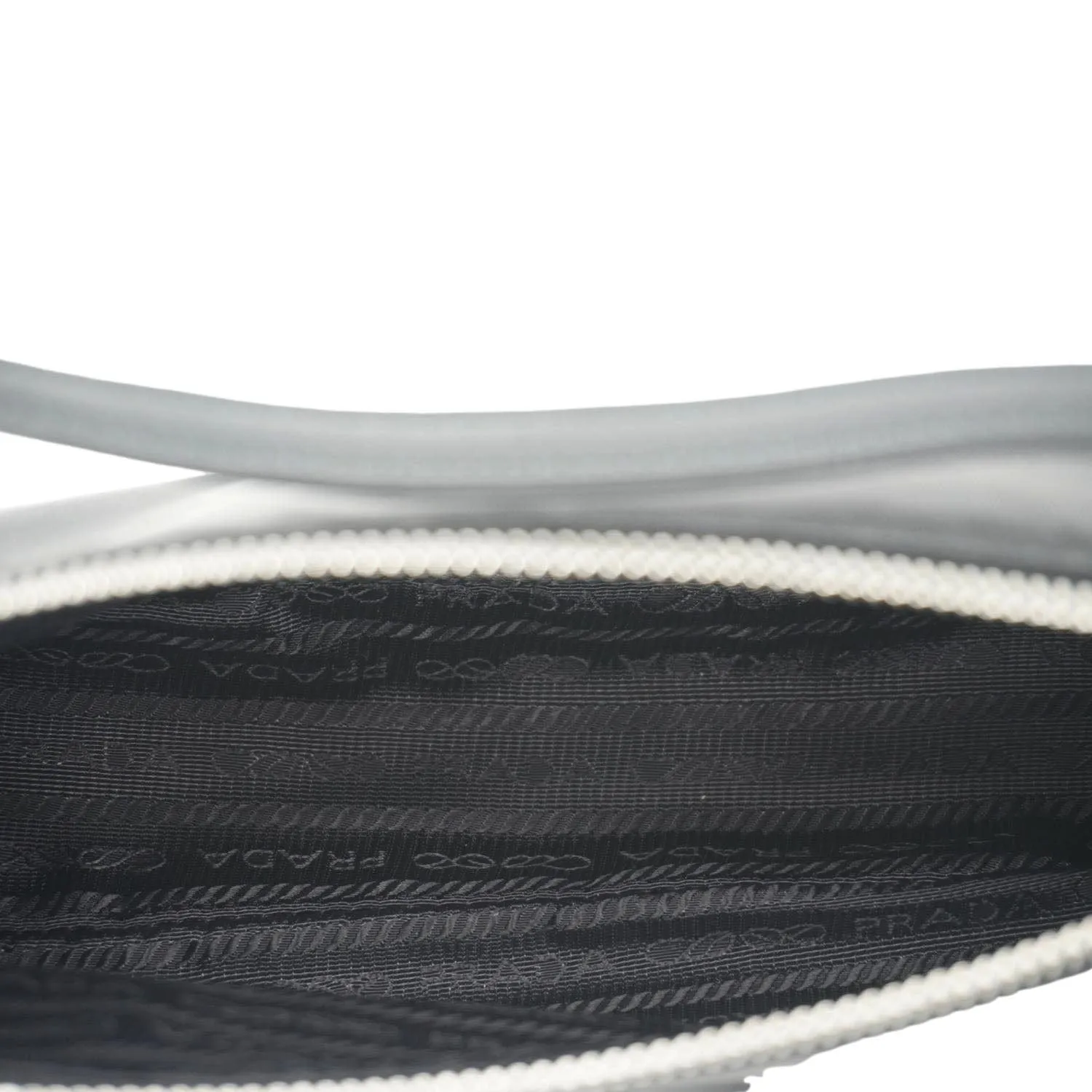 PRADA Accessory Pouch Nylon Hobo Bag Black