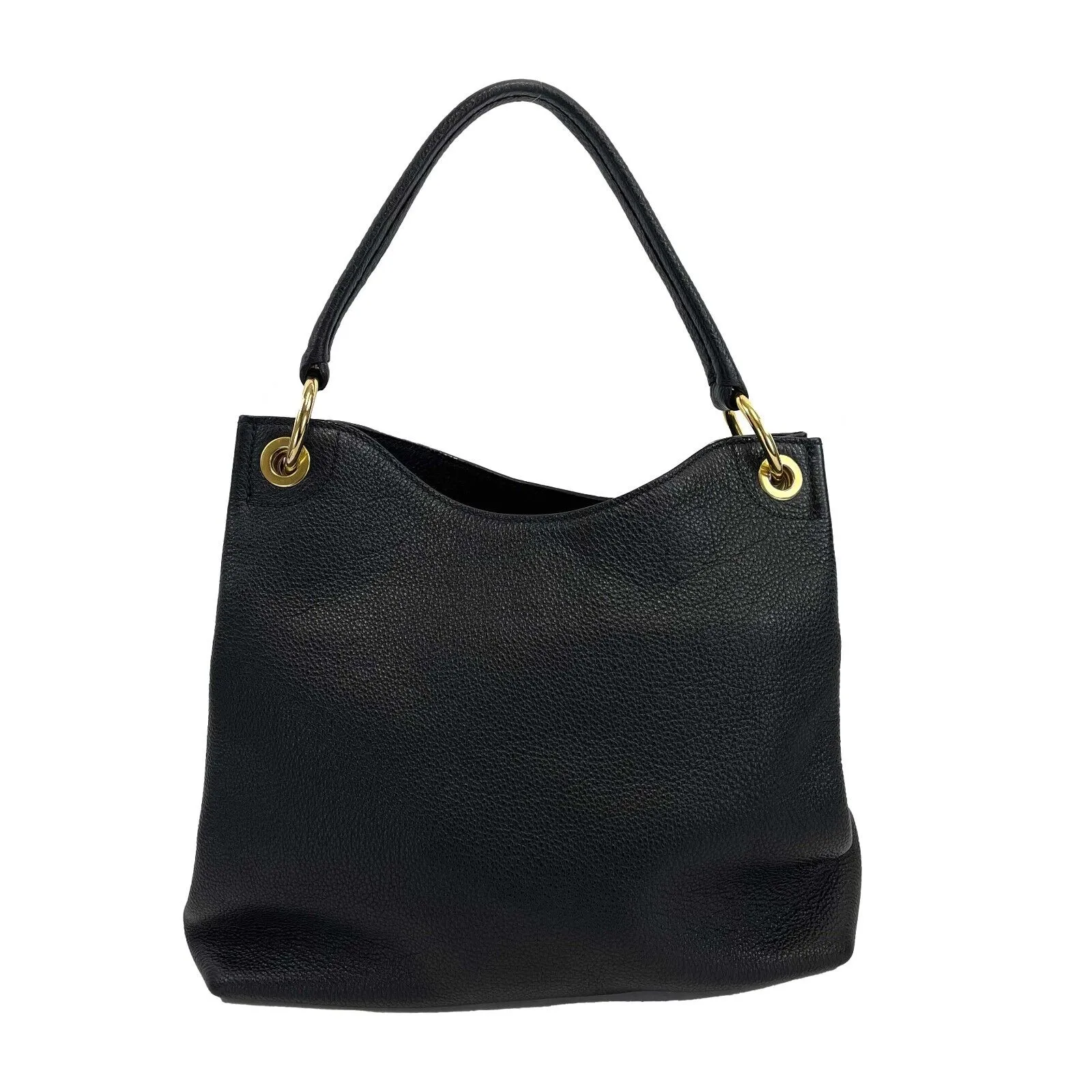 Prada - Excellent - Vitello Phenix Logo Embossed Hobo Bag / Shoulder Bag