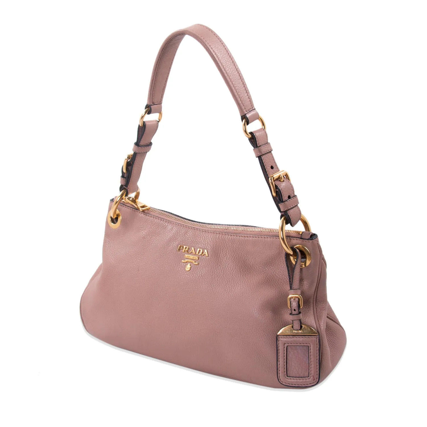 Prada Vitello Daino Small Hobo Bag