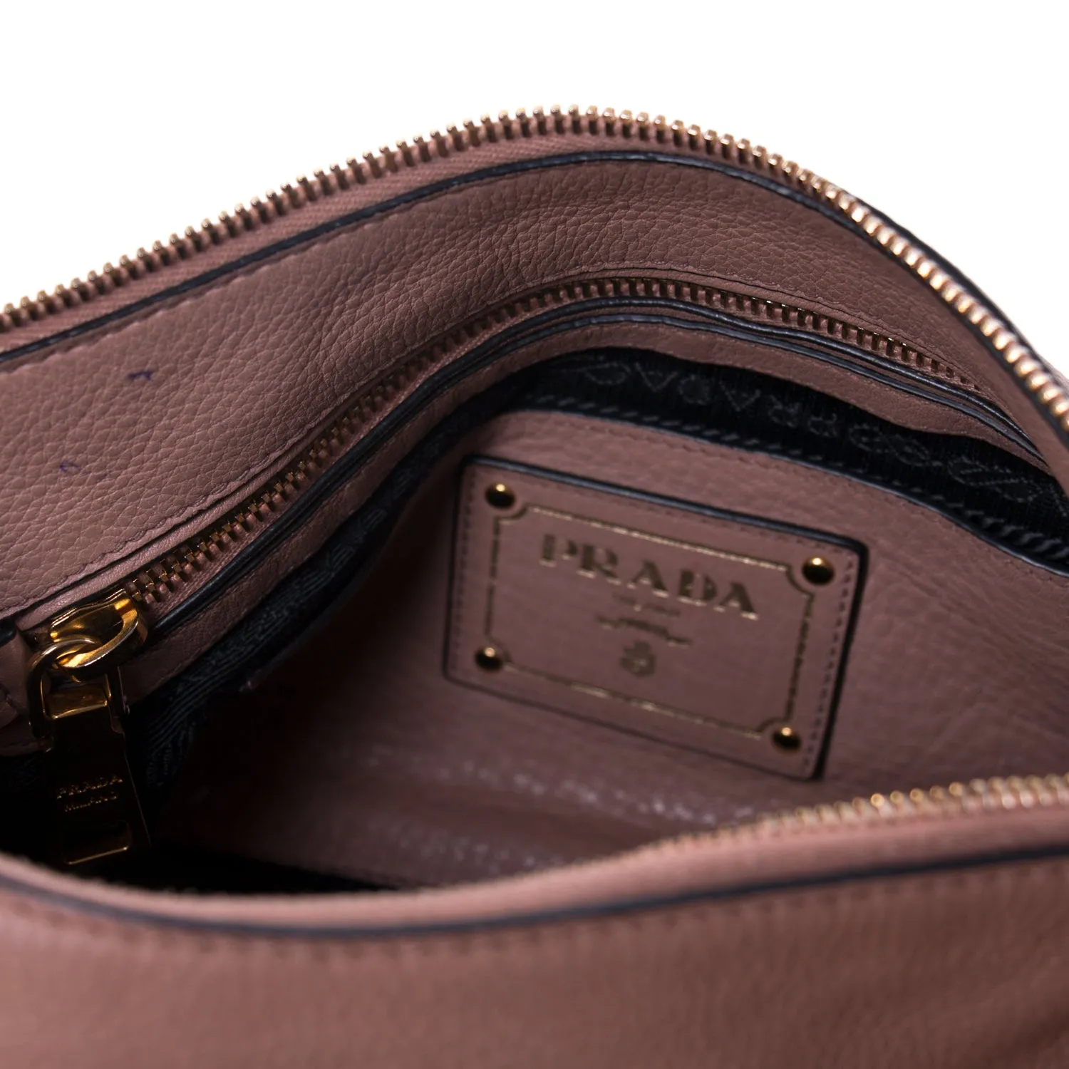 Prada Vitello Daino Small Hobo Bag