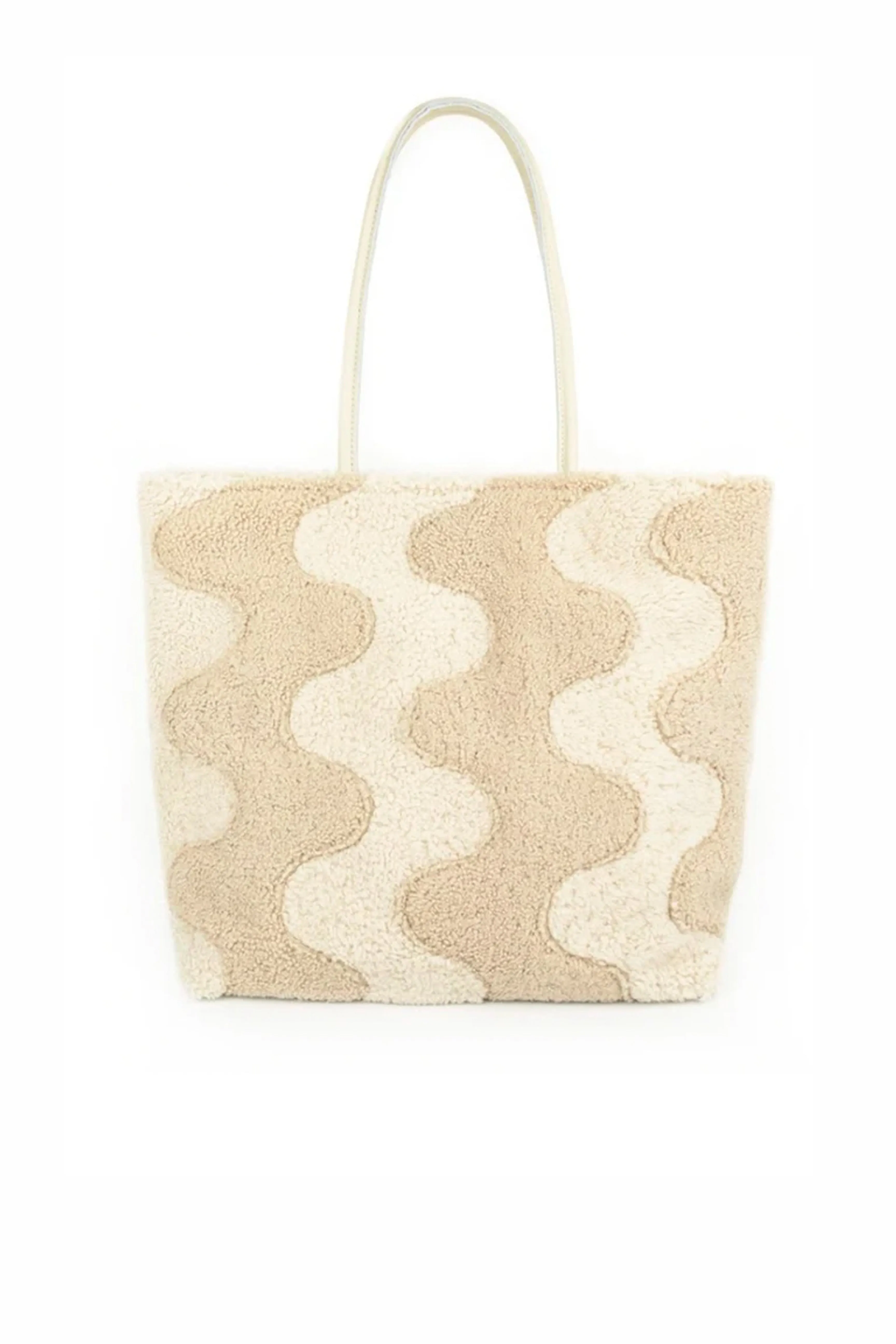 Primecut Patchwork Shearling Tote