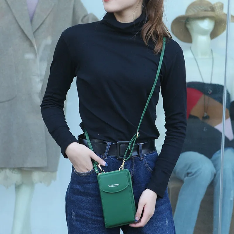 PU Luxury Handbags Womens Crossbody Bags Clutch Phone Wallet Shoulder Bag