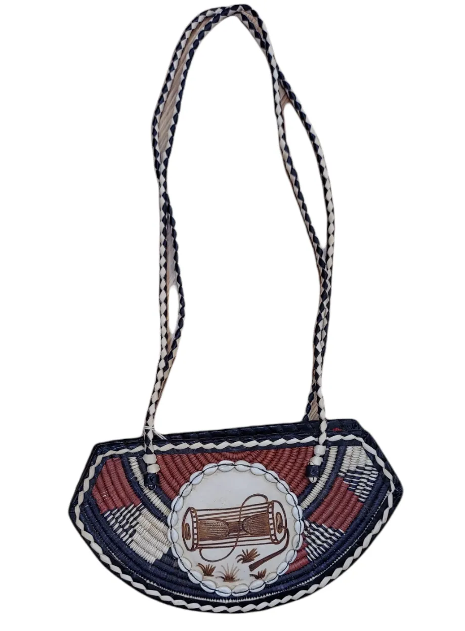 Purse Traditional Cowrie Bead Leather |Geri's Bluffing Boutique