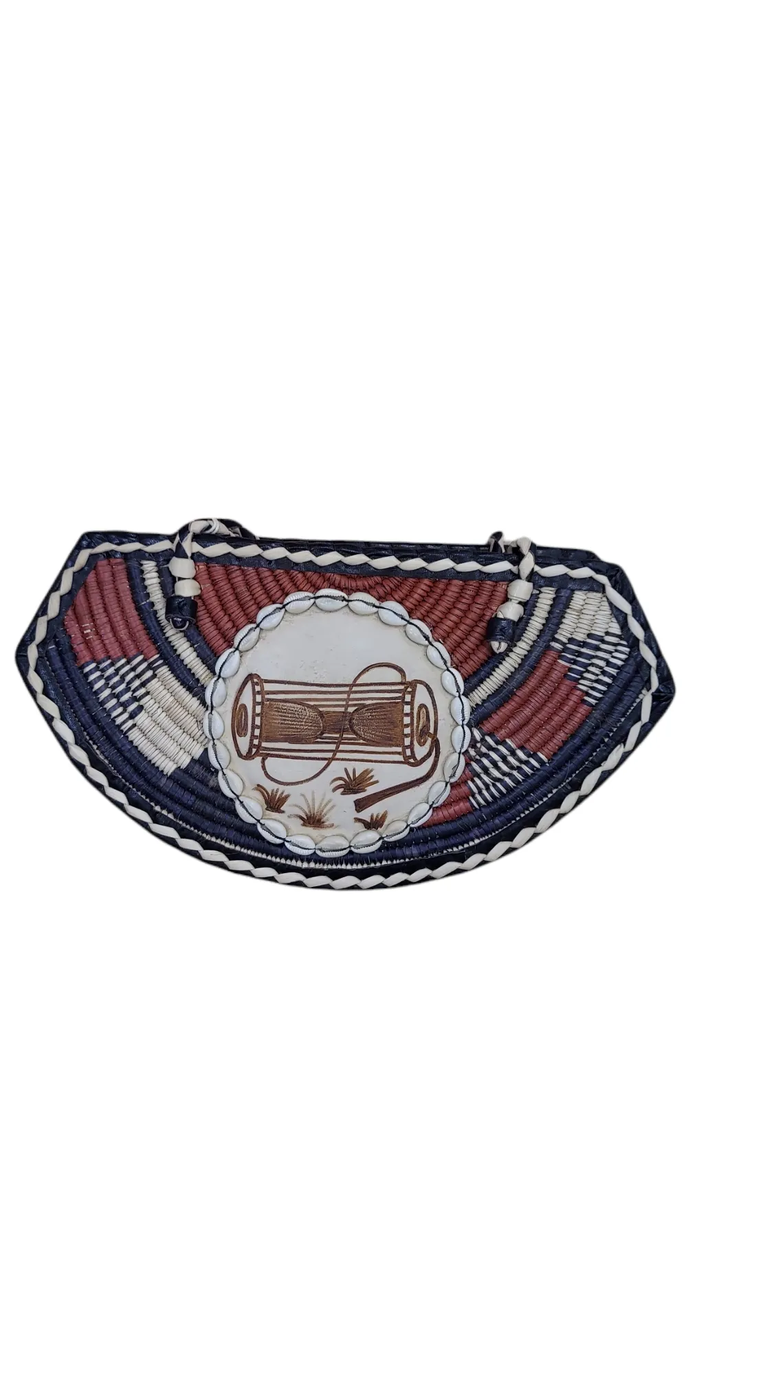 Purse Traditional Cowrie Bead Leather |Geri's Bluffing Boutique
