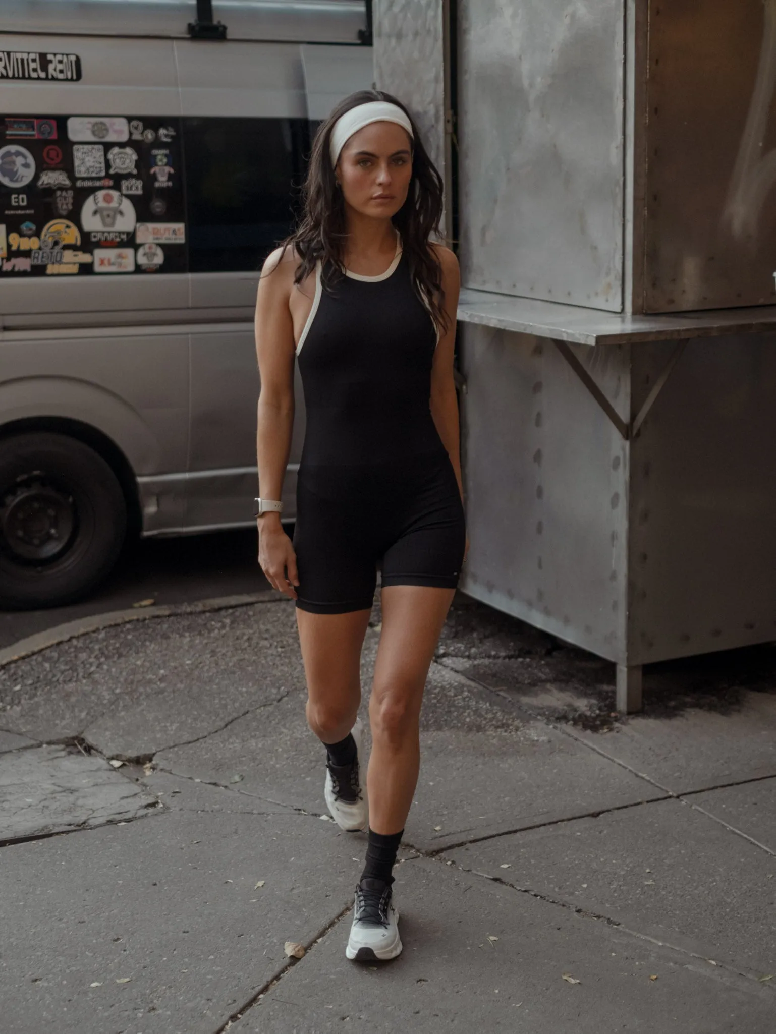 PUSH SEAMLESS UNITARD - PLUS BLACK