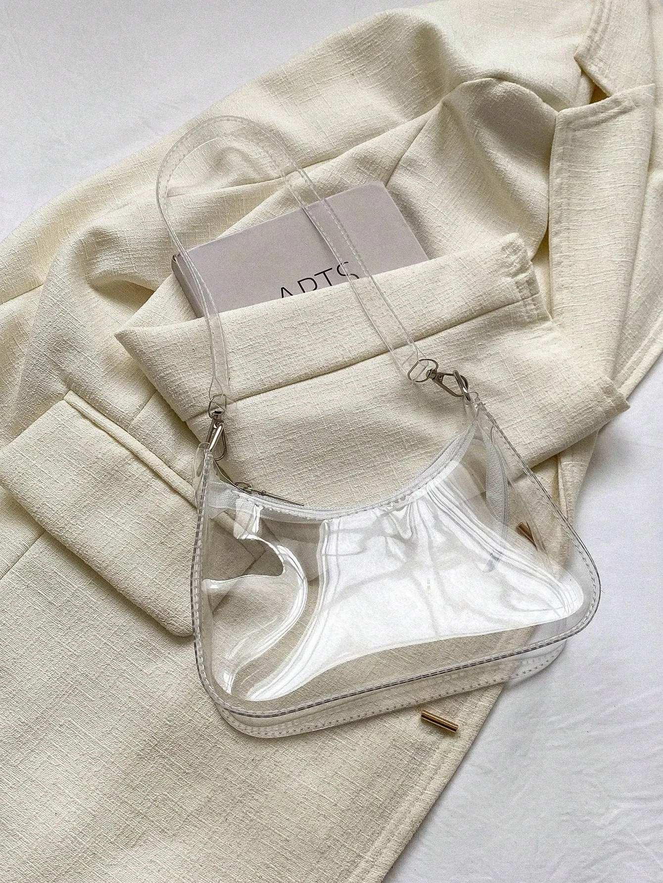 PVC Hobo Bag Clear Zipper FD
