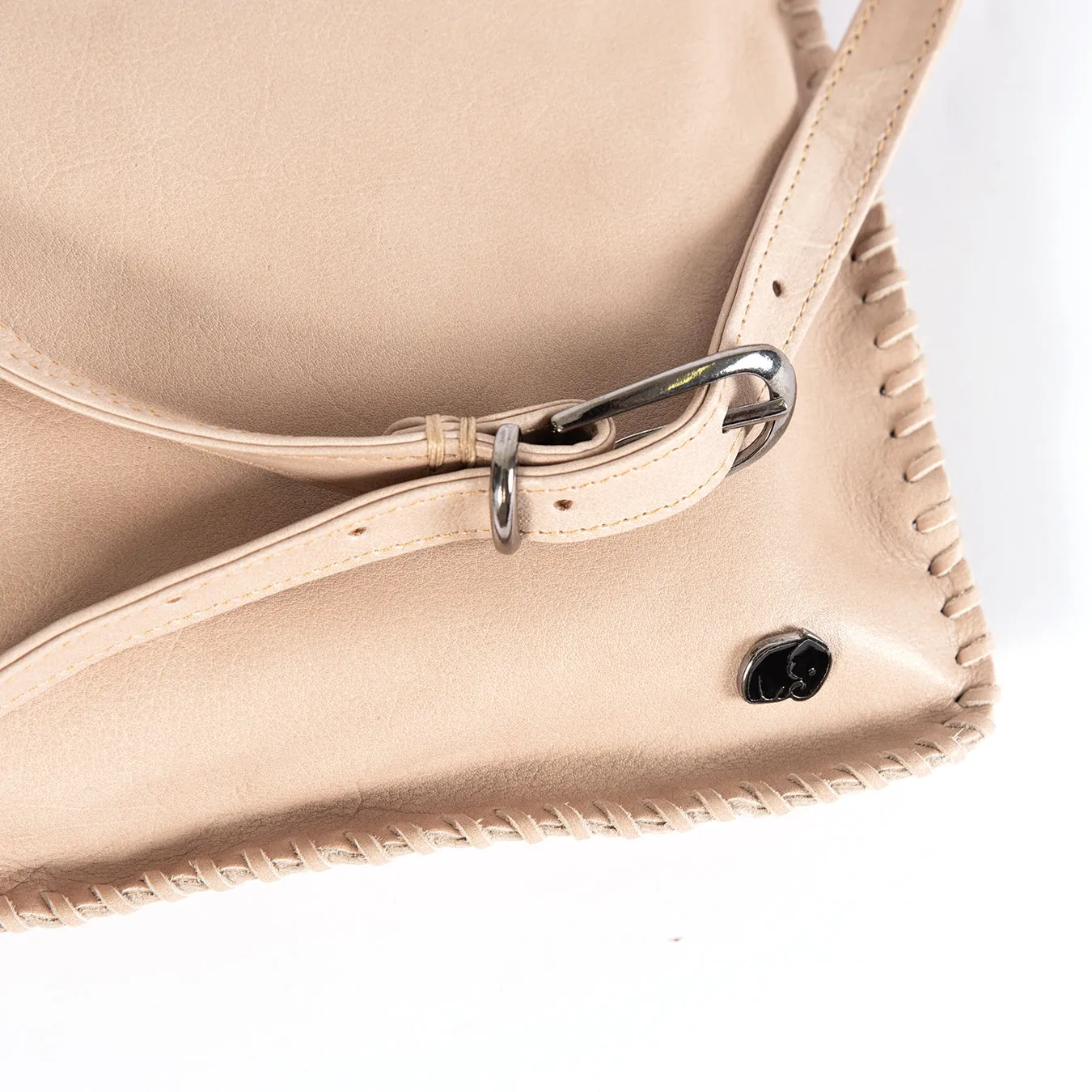 Rantu : Ladies Leather Crossbody Handbag in Gravel Vintage