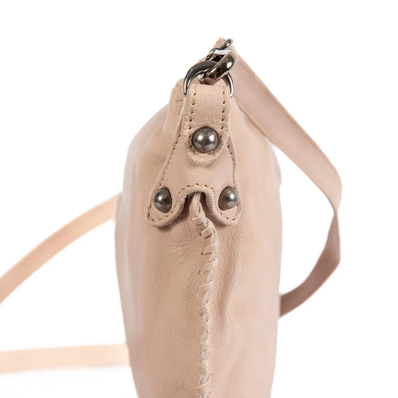 Rantu : Ladies Leather Crossbody Handbag in Gravel Vintage