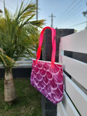Recycled Pool Toy Tote Bag: Mermaid