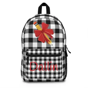 Red Ribbon Pencil Backpack