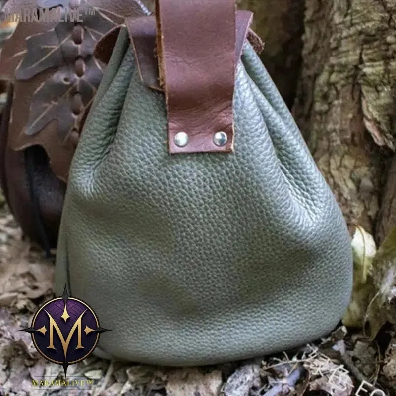 Renaissance Belt Pouch Leather Pouch Steampunk Waist Bag Medieval Leather Belt Pouch Fanny Pack Hip Bag Vintage Belt Bag