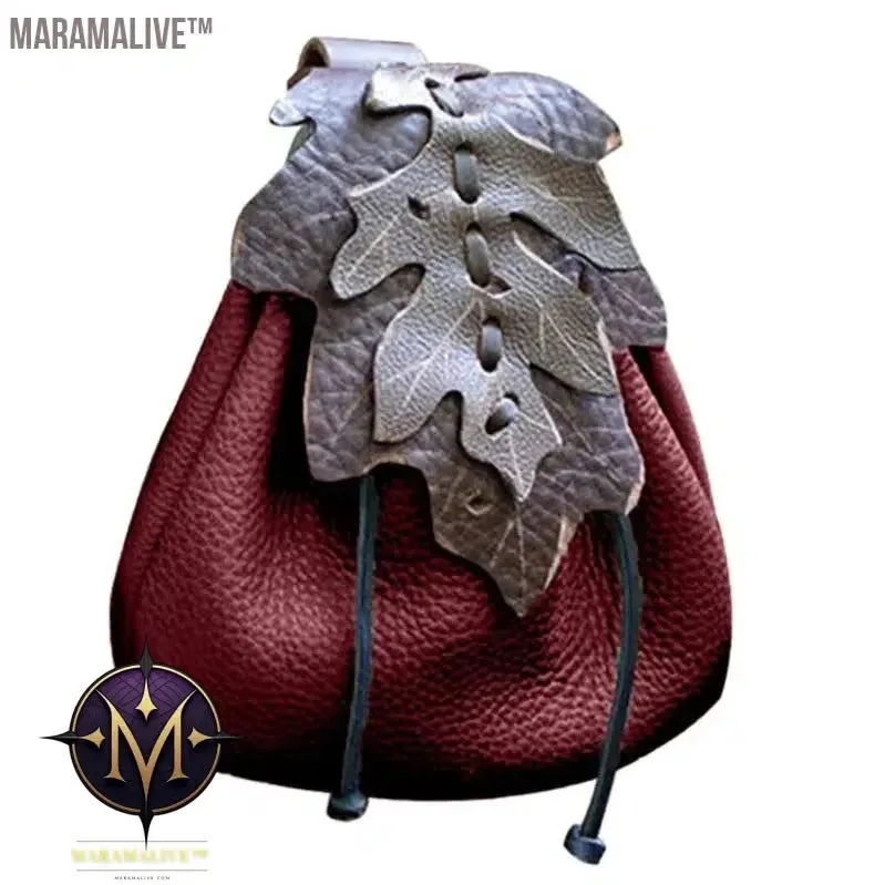 Renaissance Belt Pouch Leather Pouch Steampunk Waist Bag Medieval Leather Belt Pouch Fanny Pack Hip Bag Vintage Belt Bag