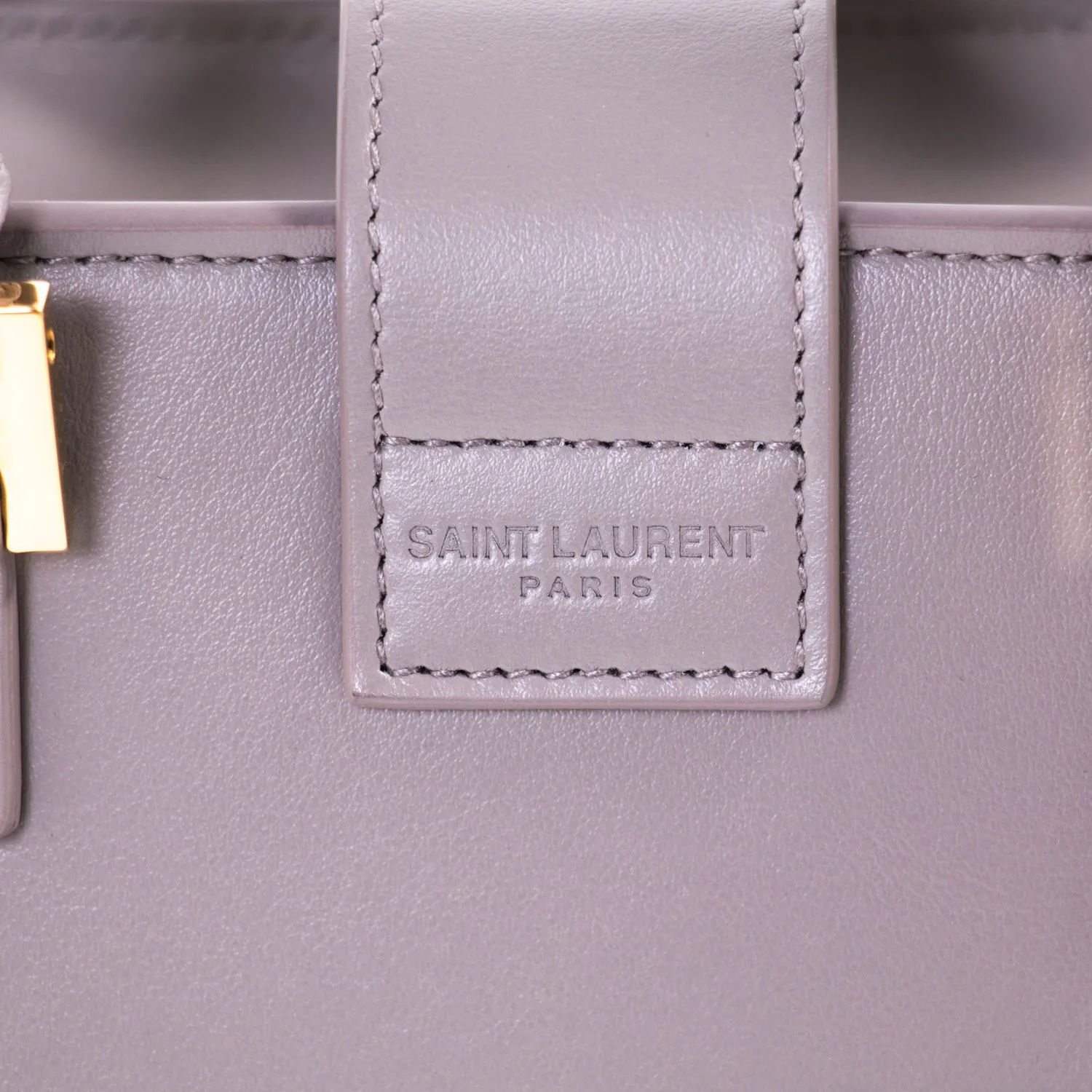 Saint Laurent Monogram Cabas Baby Leather Tote