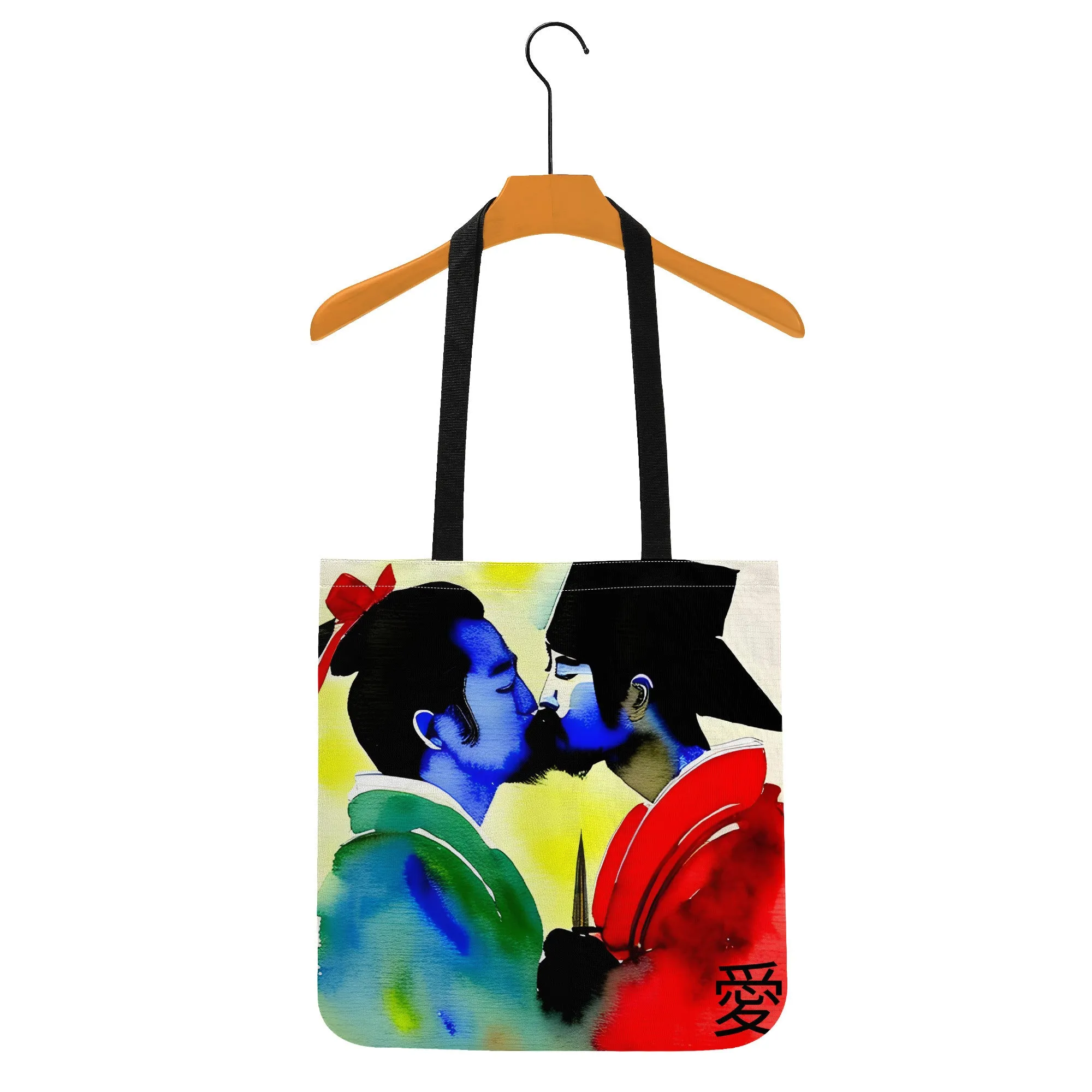 Samurais In Love Tote Bags