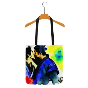 Samurais In Love Tote Bags