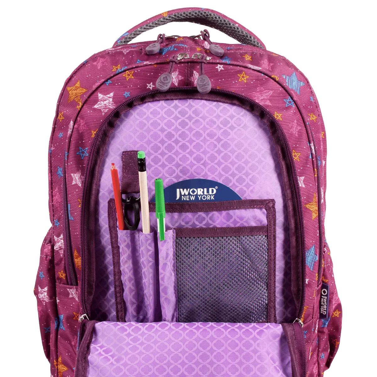 Setbeamer Rolling Backpack With Lunch Bag (18 Inch) in Stars - Final Sale