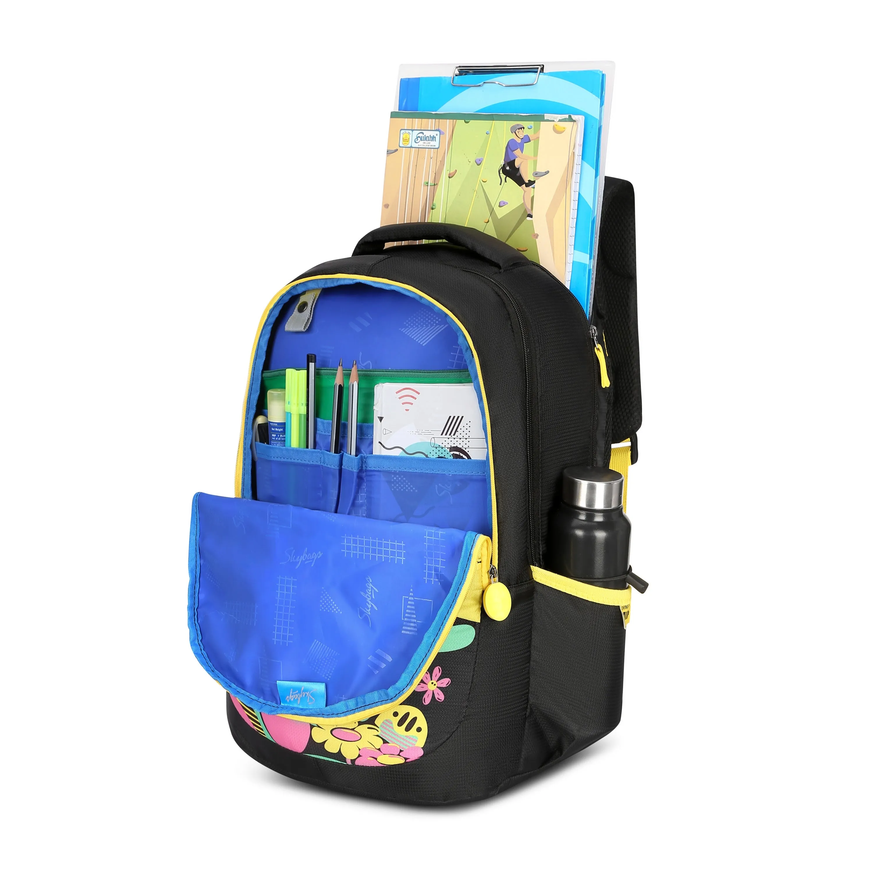Skybags KLAN PLUS 07 SCHOOL BACKPACK BLACK