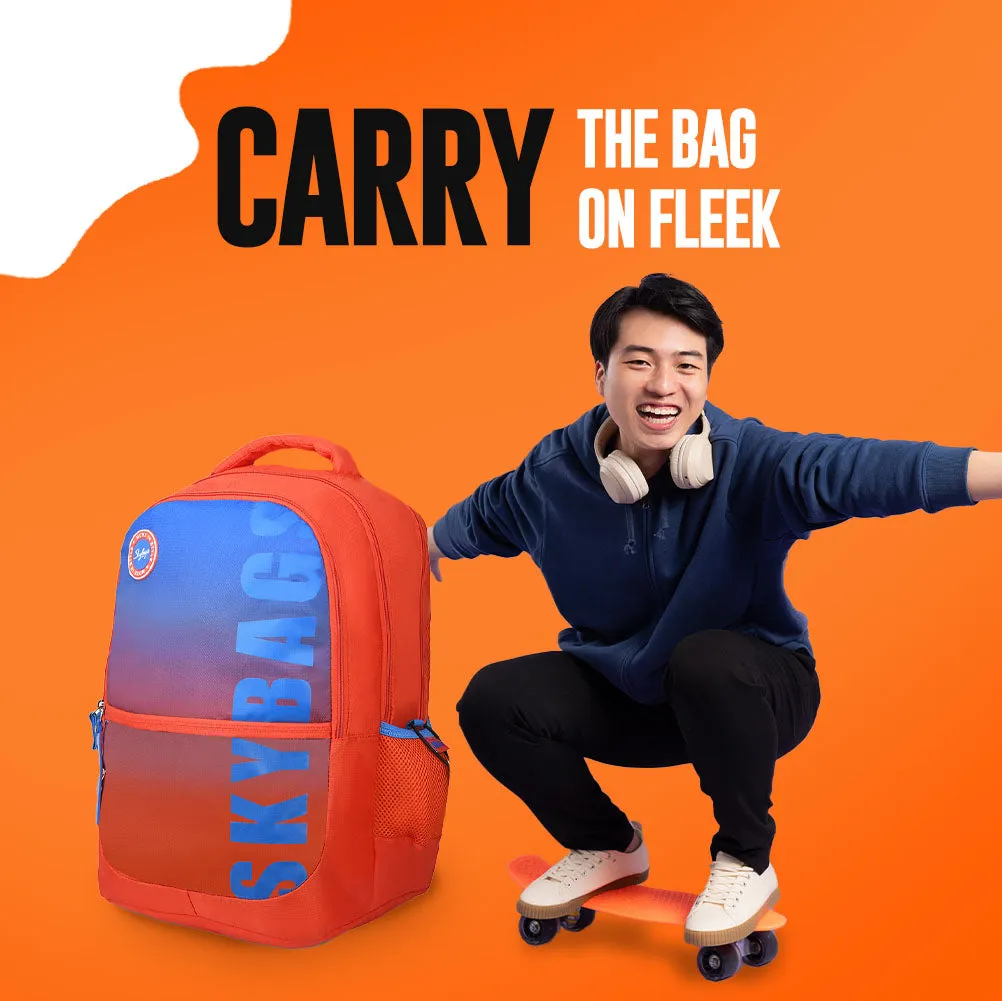 Skybags Squad Plus 03  School Backpack Orange