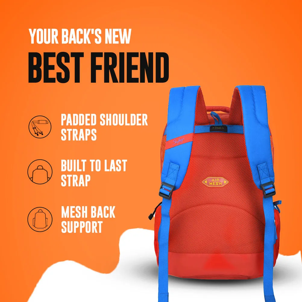 Skybags Squad Plus 03  School Backpack Orange