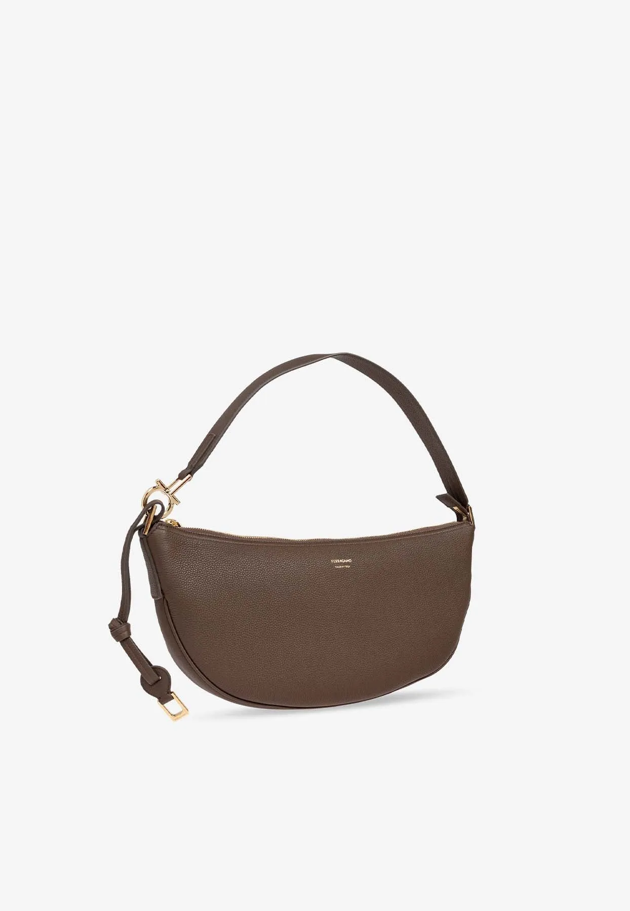 Smile Hobo Leather Shoulder Bag