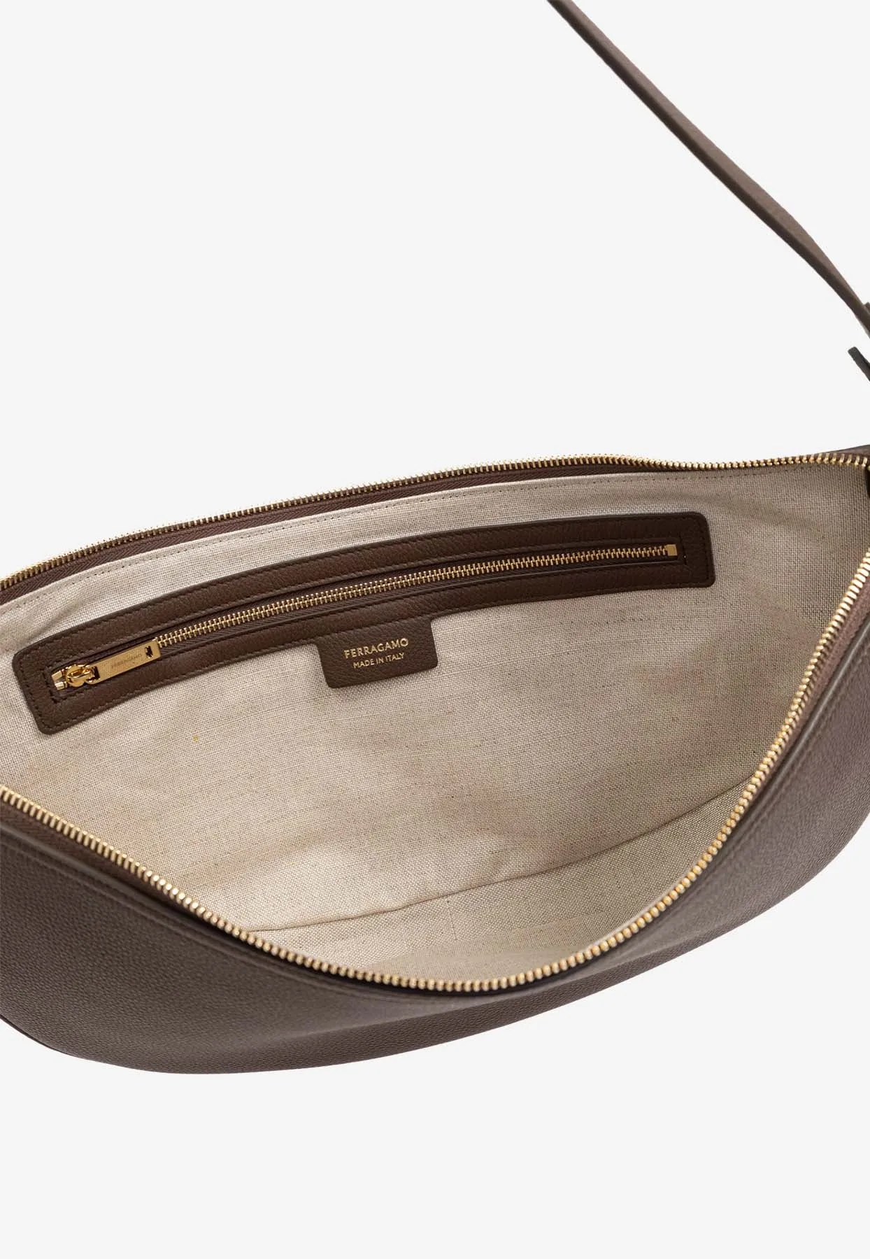 Smile Hobo Leather Shoulder Bag