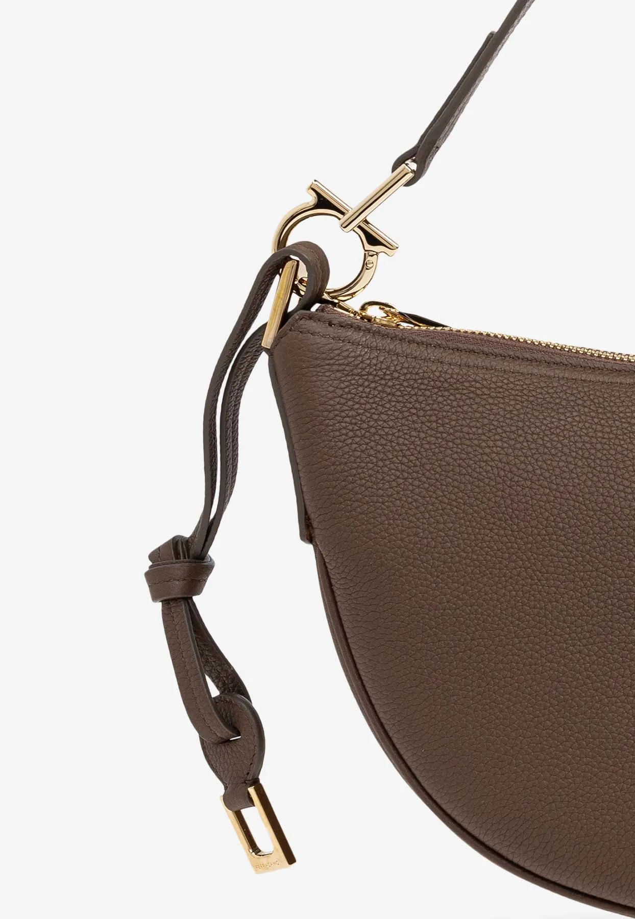 Smile Hobo Leather Shoulder Bag