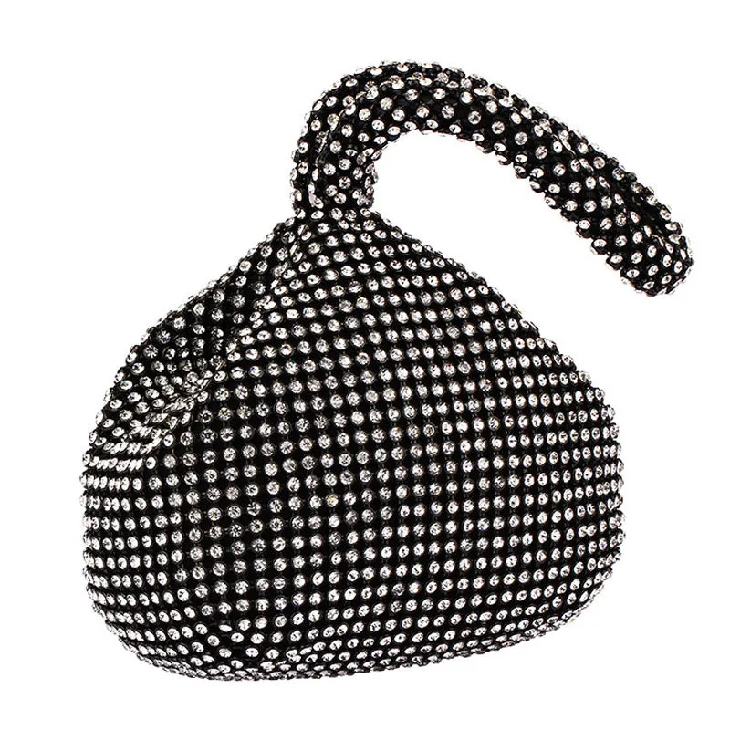 Solid Sequins Rhinestone Evening Handbags
