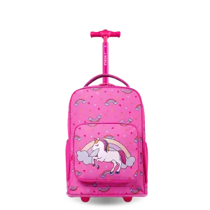 Sparkle 15 Inch Kids Rolling Backpack / Carry On in Unicorn