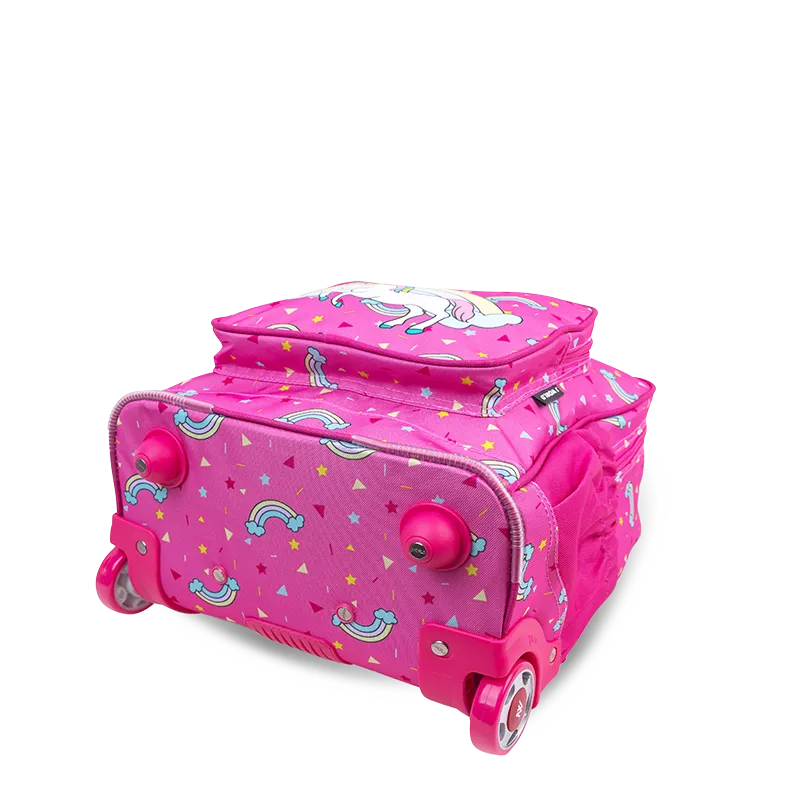 Sparkle 15 Inch Kids Rolling Backpack / Carry On in Unicorn