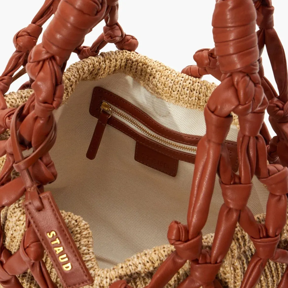 Staud Hitch Tan Hobo Shoulder Bag