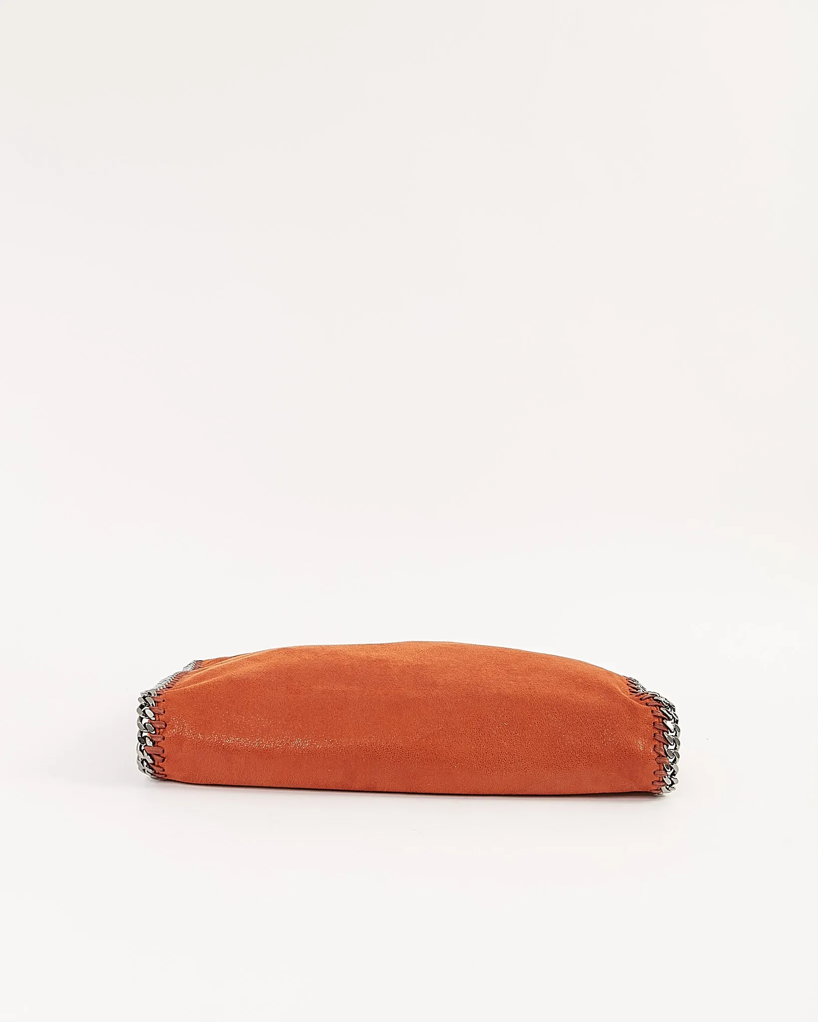 Stella McCartney Burnt Orange Vegan Suede Falabella Tote Bag