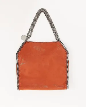 Stella McCartney Burnt Orange Vegan Suede Falabella Tote Bag
