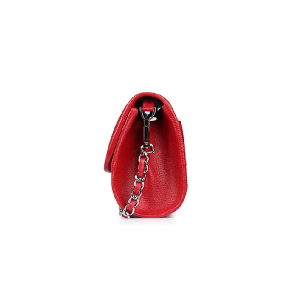 Stingray Leather Evening Bag With Chain