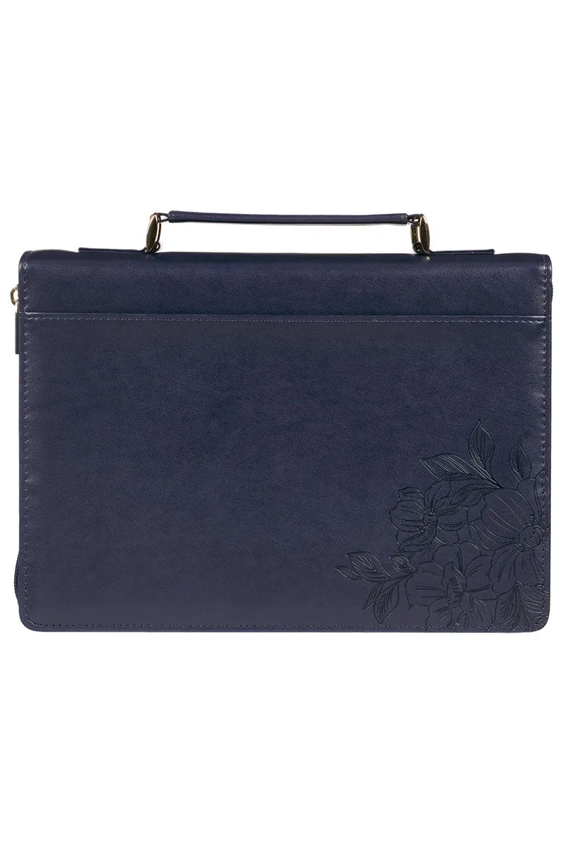 Strength & Dignity Indigo Rose Faux Leather